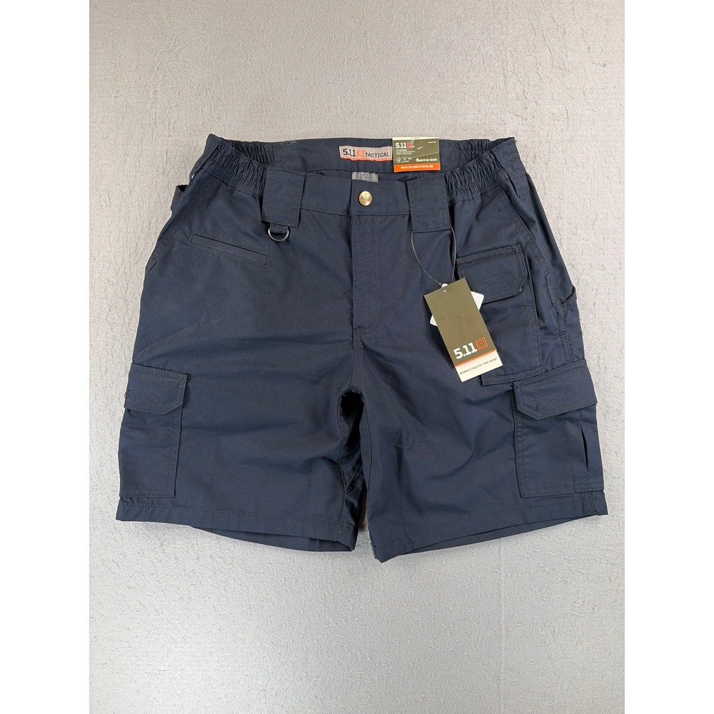5.11 Tactical Womens Taclite Pro Shorts 10 Dark Navy Ripstop Cargo 63071 NWT